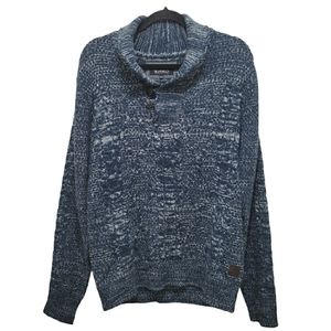 BUFFALO DAVID BITTON Blue Knit Pull Over Sweater Size M